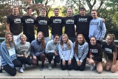 This was the first day of classes my freshman year. The entire freshman class on the swim team got together for breakfast at Rahtbone that morning, and we took a quick photo beforehand. Submitted by Andrew Sukach '23.