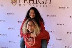 Lehigh LeaderShape, January 2020: Stella Garriga '21 (left) and Isabel Amaya '20 (right).