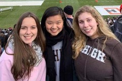 2019: Le-Laf at Lehigh University, Goodman Campus: (left to right) Gabriela Alves '22, Kayla McMillan '22, and Maddie Malone '22.